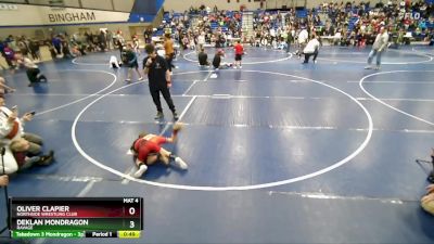 50 lbs Semifinal - Deklan Mondragon, Ravage vs Oliver Clapier, Northside Wrestling Club