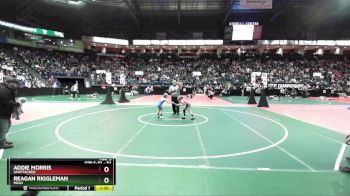 54 lbs Champ. Round 1 - Reagan Riggleman, MDA3 vs Addie Morris, Unattached