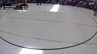 13 lbs 1st Place Match - Theo Mason, Norris Wrestling Club vs Aydan Schmohr, Waverly Wrestling Club