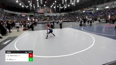 115 lbs Round Of 32 - Daniel Martinez, Ortega Middle School vs Cole Bray, Nucla