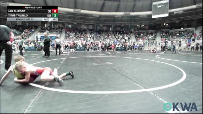 60 lbs Round Of 32 - Jax Elledge, Cleveland Takedown vs Titus Trujillo, Raw