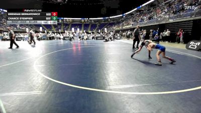 80 lbs Consy 5 - Brendan Bernatowicz, Harborcreek vs Chance Stempien, Northwest Area