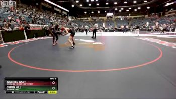 6A-190 lbs Cons. Round 2 - Gabriel Gast, Shawnee Mission Northwest vs S`ron Hill, Wichita-East