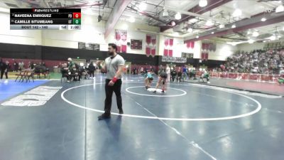 140 lbs Champ. Round 1 - Camille Situmeang, Grand Terrace vs Naveena Enriquez, Palm Desert