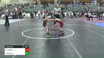 55 lbs Consolation - Colton Koegler, Douglas Mat Club vs Teo Garcia, Damonte