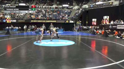 149 lbs Champ. Round 1 - Thomas Monn, McDaniel vs Ryan Hinger, Elmhurst