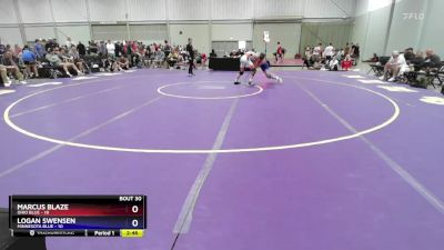 138 lbs Placement Matches (16 Team) - Marcus Blaze, Ohio Blue vs Logan Swensen, Minnesota Blue