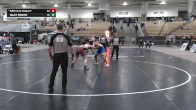AA 285 lbs Semifinal - Gabe Moore, Cleveland High School vs Charlie Wilson, Dobyns Bennett High School
