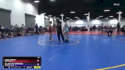 130 lbs Round 1 (8 Team) - Jake Nieto, New York vs Blake De Stefano, Michigan Blue