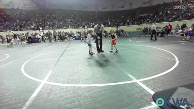 52 lbs Round Of 32 - Kord Earnhart, Roland Youth League Wrestling vs Daxton Ray, Division Bell Wrestling