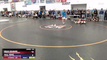 144 lbs Quarterfinal - Brian Grabner, Interior Grappling Academy vs Paul Minke, Anchor Kings Wrestling Club