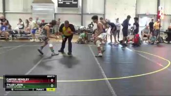 130 lbs Round 2 (6 Team) - Carter Hensley, Team Gotcha Red vs Tyler Lavin, Indiana Outlaws