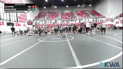 126-132 lbs Final - Jax Byrge, Weatherford Youth Wrestling vs Elijah Crane, Midwest City Bombers Youth Wrestling Club