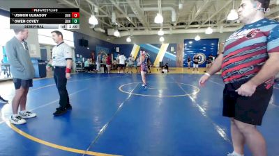 95 lbs Semifinal - Usmon Ulmasov, Caveman vs Owen Covey, Claw