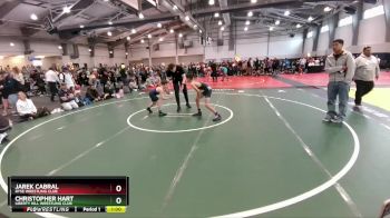 90 lbs Cons. Semi - Christopher Hart, Liberty Hill Wrestling Club vs Jarek Cabral, Ryse Wrestling Club