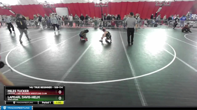 109-114 lbs Round 3 - LaPearl Davis-Helm, Wisconsin vs Miles Tucker ...