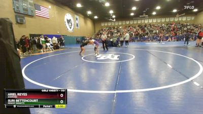 110 lbs Quarterfinal - Ariel Reyes, Hanford vs Suri Bettencourt, Ernest Righetti