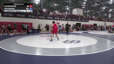 125 kg Champ. Rd Of 128 - Leyton Detter, Laker Wrestling Club vs Phil Malone, Beat The Streets Cleveland