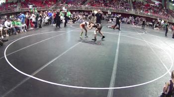95 lbs Cons. Round 2 - Abbigayle York, Beatrice Wrestling Club vs Charley Olson, The Best Wrestler