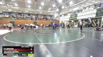 157 lbs Semifinal - Ty Spencer, Granite Hills (El Cajon) vs Brandon Kendro, Rancho Bernardo