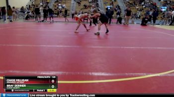 125 lbs Cons. Round 4 - Bray Skinner, Cloud County vs Chase Milligan, University Of Mary