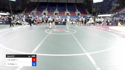 130 lbs Cons 8 #1 - Nora Quitt, MA vs Ciara Riner, WV