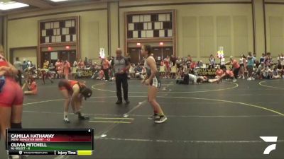 116 lbs Round 3 (4 Team) - Camilla Hathaway, MGW- Bangster Berry vs Olivia Mitchell, NJ-Select