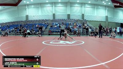 74 lbs Cons. Round 2 - Remington Wilson, Midwest Regional Training Center vs Liam Sheets, Columbia City Wrestling Club