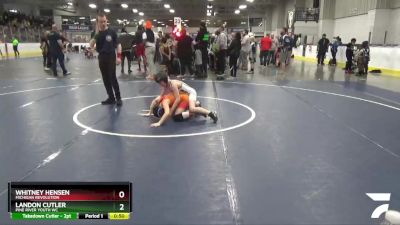 67 lbs 7th Place Match - Whitney Hensen, Michigan Revolution vs Landon Cutler, Pine River Youth WC