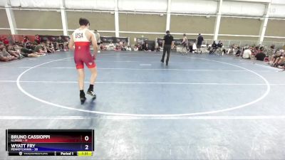 132 lbs Placement Matches (8 Team) - Bruno Cassioppi, Illinois vs Wyatt Fry, Pennsylvania