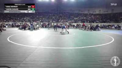 B3A-113 lbs Quarterfinal - Justin Choate, Marlow vs Kole Hetrick, Blackwell