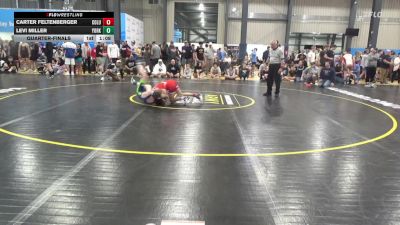 100 lbs Quarterfinal - Carter Feltenberger, Columbia vs Levi Miller, York