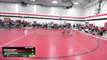 70 lbs Cons. Round 1 - Colton Braden, Open Mats vs Dylan Catron, Excelsior Springs