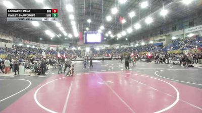 62 lbs Consi Of 4 - Leonardo Pena, Ridge WC vs Dalley Shawcroft, Sargent Farmers