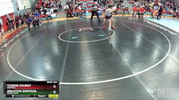 120 lbs Cons. Semi - Yozeine Douriet, Western vs Sebastian Quintana, Sierra Vista