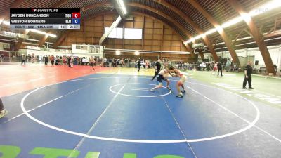 145A lbs Quarterfinal - Jayden Duncanson, Tioga vs Weston Borgers, Blair Academy