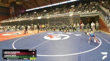53 lbs Cons. Round 2 - Justin Thompson, Pinedale Pummelers vs Carson Renz, Douglas Wrestling Club