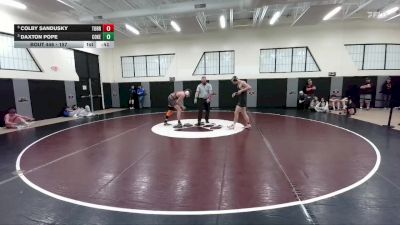 157 lbs Cons. Round 4 - Colby Sandusky, Torrington vs Daxton Pope, Cokeville