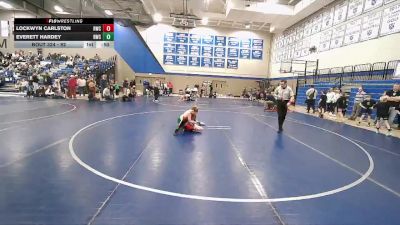 92 lbs Cons. Round 4 - Everett Hardey, RWC - Roy Wrestling Club vs Lockwyn Carlston, Olympus-Skyline
