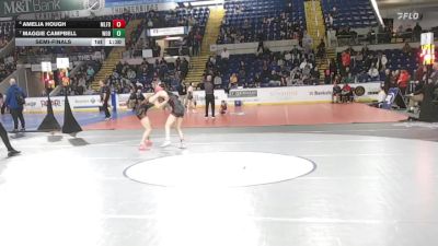 107 lbs Semifinal - Amelia Hough, Milford vs Maggie Campbell, Woburn
