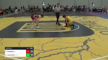80 lbs Rr Rnd 5 - Esperanza Gallegos, New Mexico vs Claire Lancaster, OK Supergirls Red