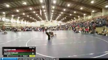 71 lbs Quarters & Wb (16 Team) - Nathan Hare, Stout vs Easton Shelley, Utah Green
