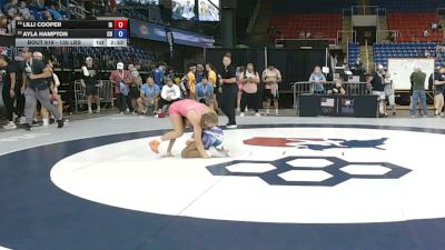 130 lbs Cons. Rd Of 64 - Lilli Cooper, Iowa vs Ayla Hampton, Colorado