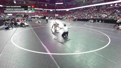 113 lbs Cons. Quarters - Memphis Burkhalter, Mineral Point vs Jack Kaczrowski, Mishicot