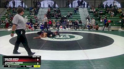144 lbs Semifinal - Anthony Moreno, St. Mary`s Rutherford vs Walter Smith, St. Frances Academy