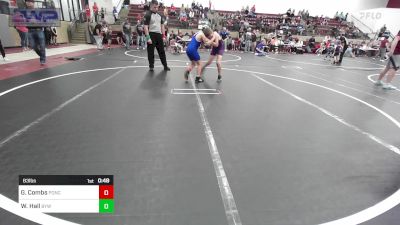 83 lbs Rr Rnd 2 - George Combs, Ponca City Wildcat Wrestling vs Wyatt Hall, Bristow Youth Wrestling