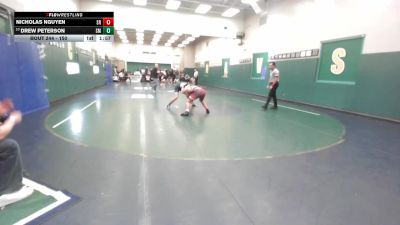 150 lbs Champ. Round 2 - Nicholas Nguyen, Scripps Ranch vs Drew Peterson, San Marcos