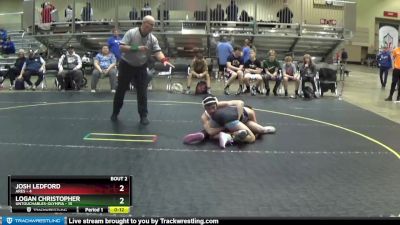 110 lbs Round 1 (6 Team) - Logan Christopher, Untouchables-Olympia vs Josh Ledford, Ares