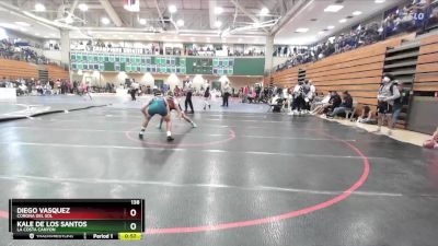 138 lbs Cons. Round 1 - Kale De Los Santos, La Costa Canyon vs Diego Vasquez, Corona Del Sol