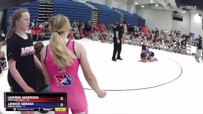 110 lbs Round 4 (6 Team) - Lennox Gebara, Kansas Girls vs Jasmine Anderson, Team Iowa Girls